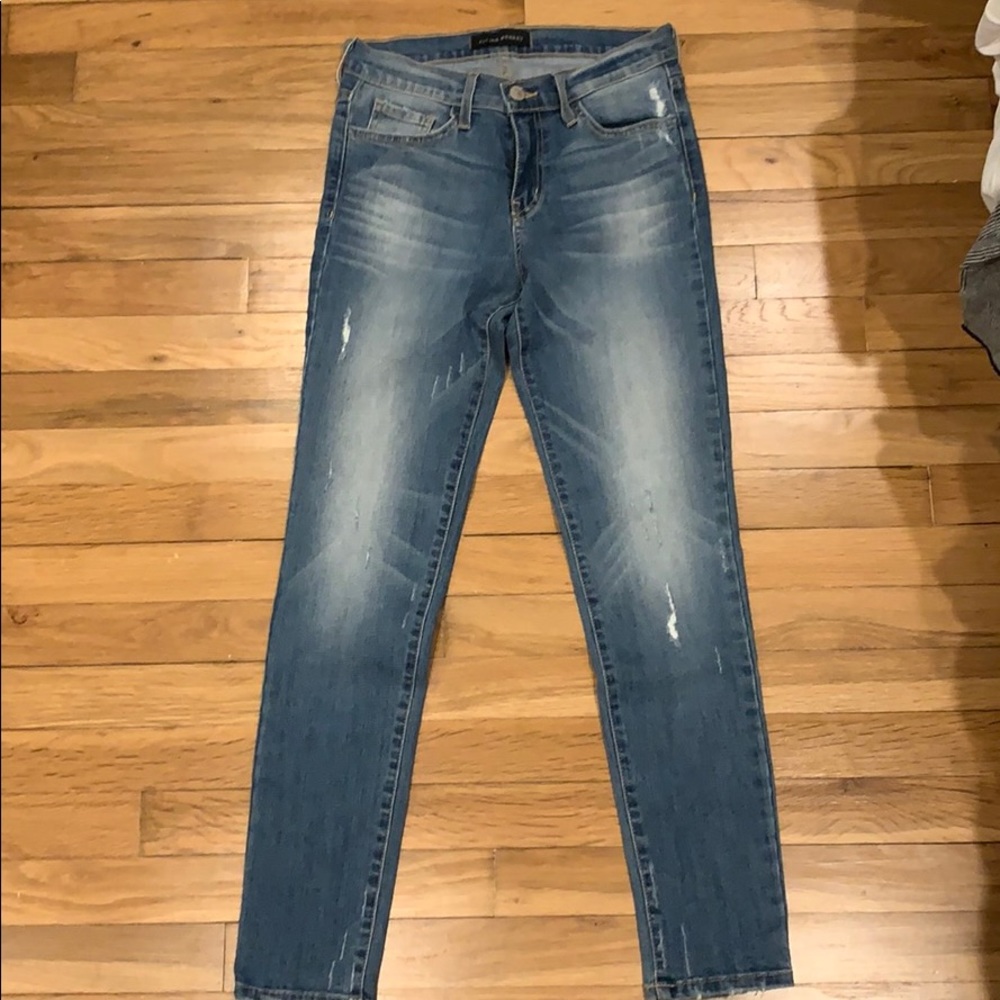 Flying monkey skinny jeans